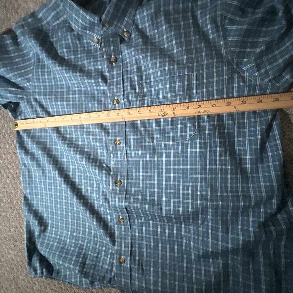 L.L.Bean XL Traditional Fit‎ Shirt Cotton Button Front Plaid Chest Pocket - Picture 6 of 8